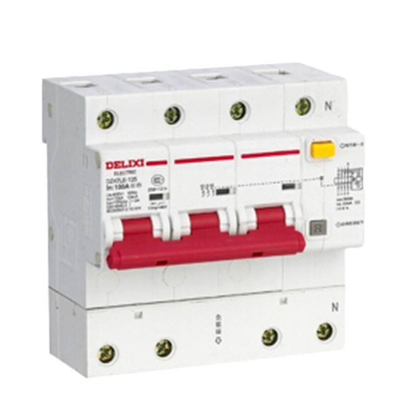 德力西(DELIXI) DZ47LE-125 D型 空气开关 3P+N 100A