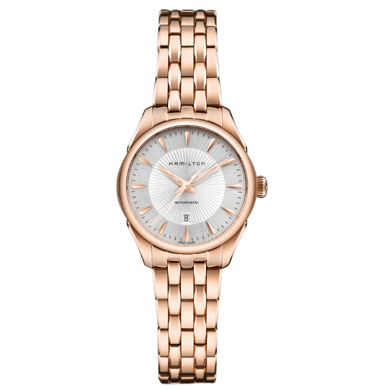 汉米尔顿(Hamilton)瑞士手表爵士系列钢带自动机械女士手表H42245151