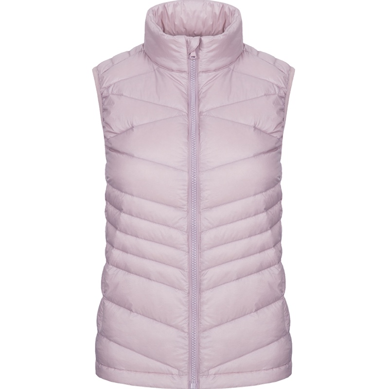 鸭鸭 秋冬新款90%鸭绒轻薄背心羽绒服女无袖薄款保暖潮D-57026