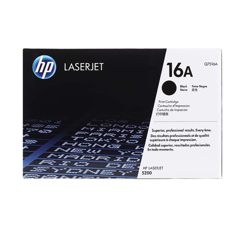 惠普 Q7516A 16A 黑色硒鼓 适用打印机 5200/5200n/5200LX 黑色