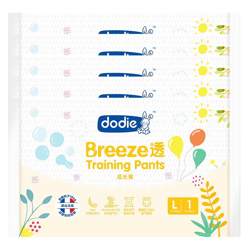 杜迪 Dodie Breeze透成长裤试用装(L)5片