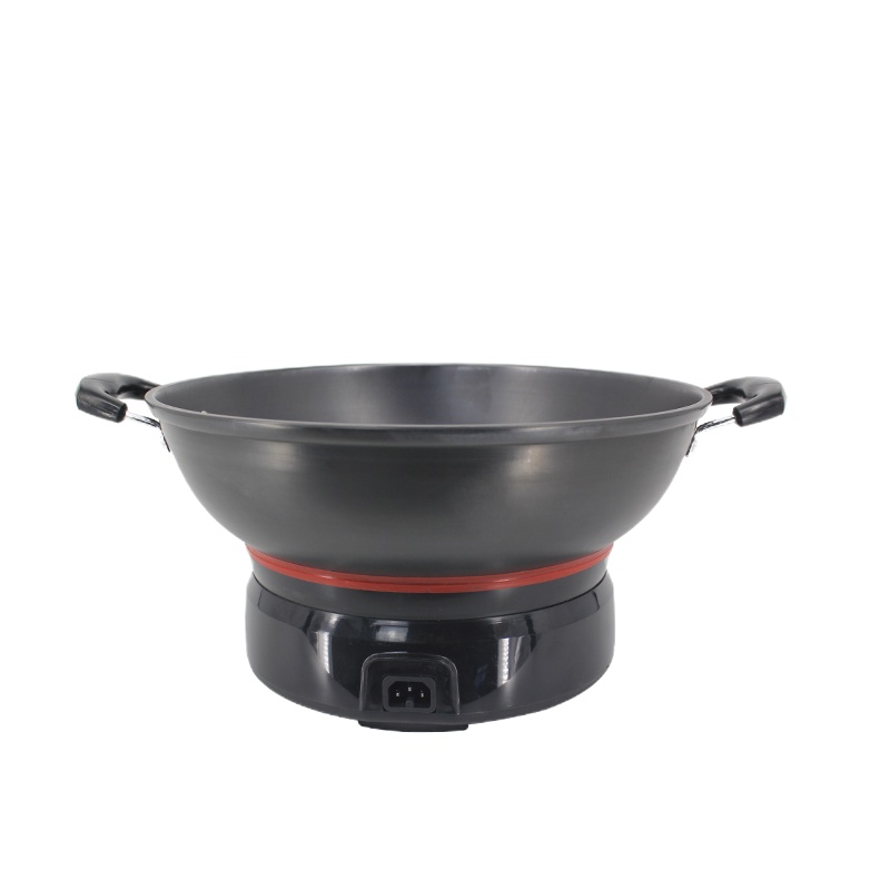 格丽诺(GOVEVO) B3 36CM 电锅多功能定时 电热锅 真不锈铸铁锅 全铜双温控防干烧 国标线阻燃