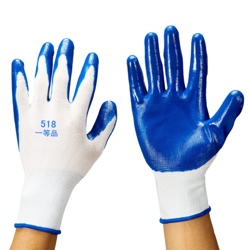 WOLF SLAVES JH 半浸胶皮手套 耐磨工作手套