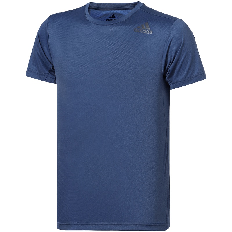 【自营】adidas阿迪达斯男子短袖T恤训练跑步透气运动服CD9767 L CD9767暗靛蓝S18