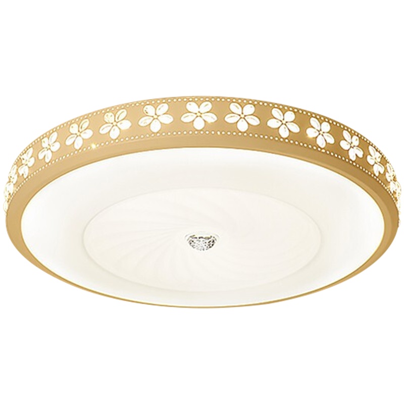 【环森照明】LED吸顶灯圆形卧室灯温馨浪漫客厅灯具花瓣灯饰豪华漂亮花灯适用范围10㎡-15㎡