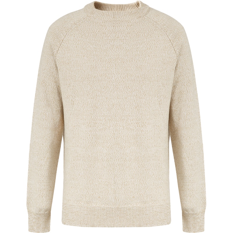 [1件5折价:105]绵羊毛MECITY男装秋季新款圆领毛衫花纱长袖针织毛衣男宽松