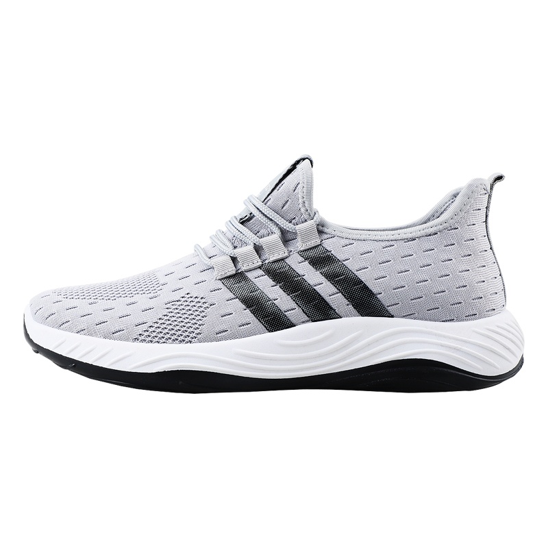 双星运动鞋男2020新款秋季单网飞织面透气跑步鞋男士休闲百搭潮鞋子