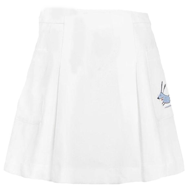 拉夏贝尔Candie’s新款高腰收腰显瘦a字裙百褶裙子女30071573