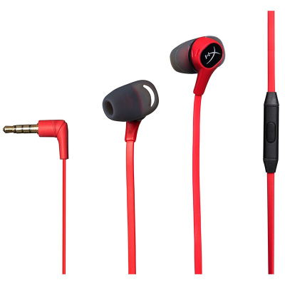 极度未知(HyperX) Cloud Earbuds 云雀入耳式手游电竞可以通话耳机红色