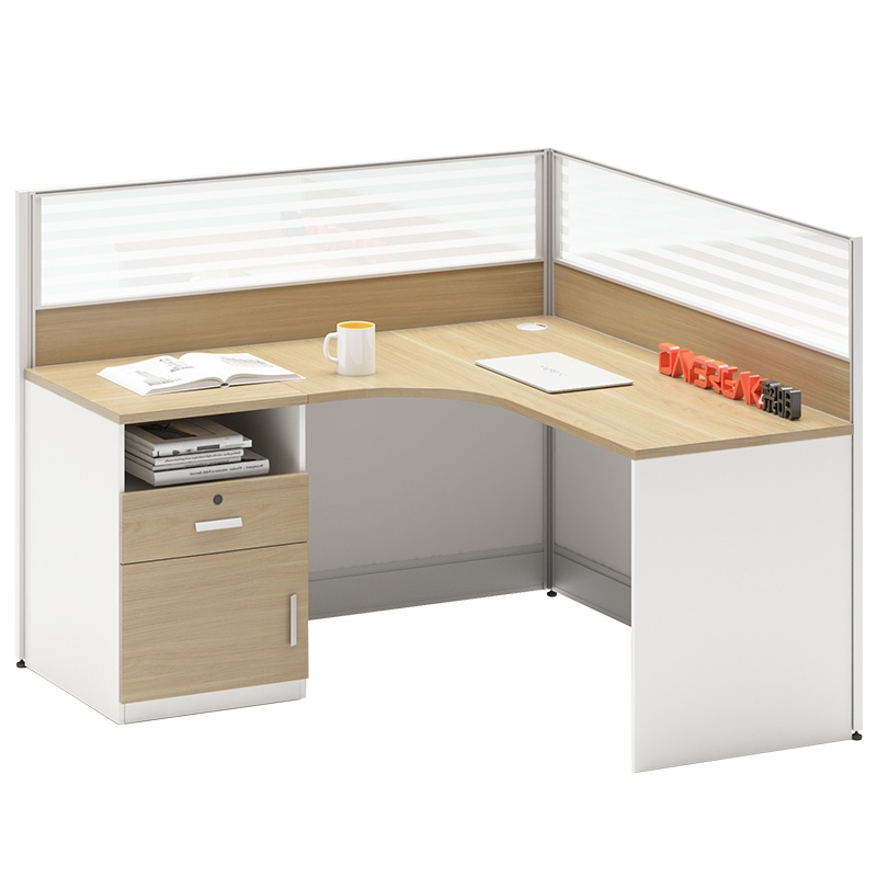 简约现代单人位电脑桌 隔断屏风职员桌 单人位办公桌