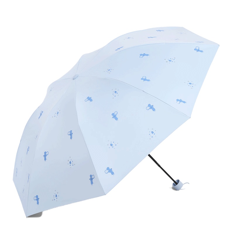 天堂伞黑胶防晒防紫外线太阳伞甜美便携折叠晴雨两用学生雨伞男女