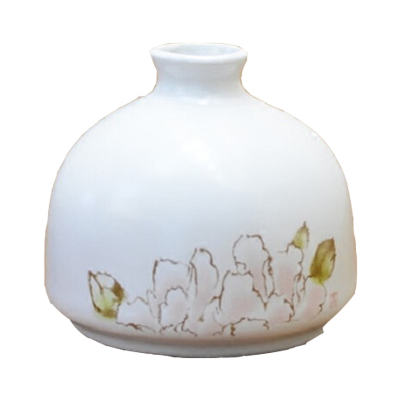 墨斗鱼 陶瓷花瓶富贵瓶7840 酒柜书房书柜书桌卧室床头柜摆件装饰花瓶 茶几办公桌装饰品瓷器瓶摆设摆放