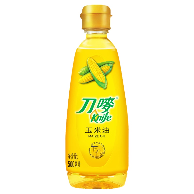 刀唛 食用油 非转基因 压榨一级 玉米油500ML 香港品质
