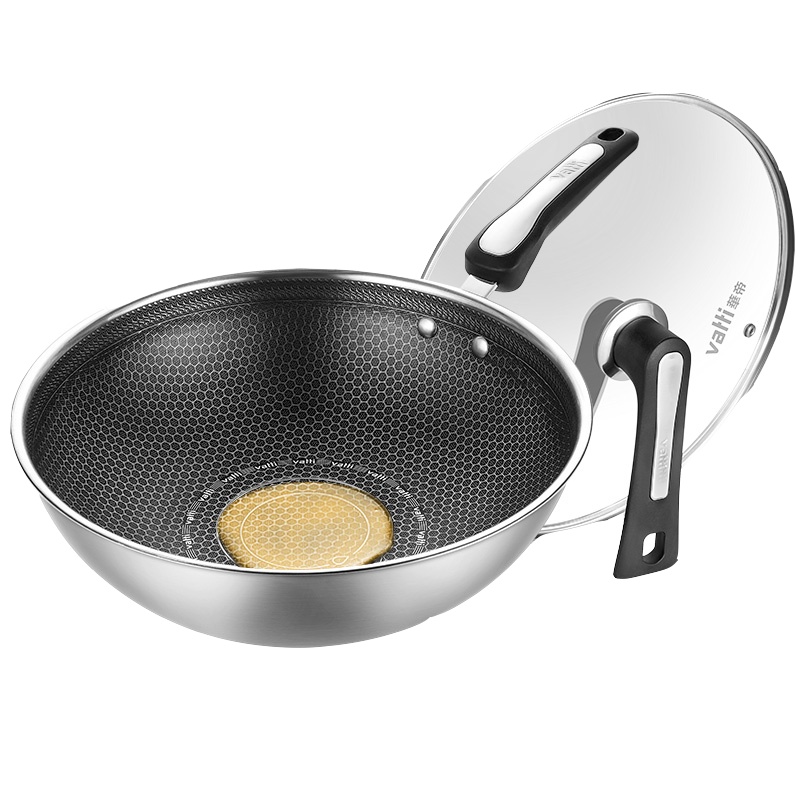 华帝 VATTI 炒锅 不粘锅32CM 耐磨蜂窝底电磁炉燃煤气通用C3212