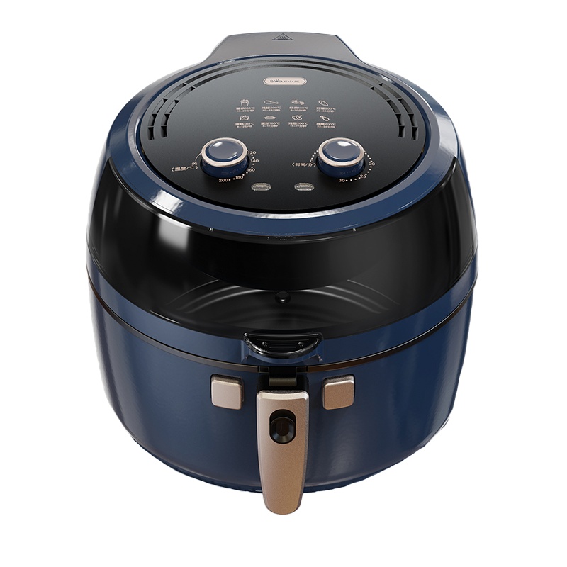 小熊(Bear)空气炸锅家用大容量大功率无油烟电炸锅薯条机烤箱全自动搅拌翻面全景大视窗6.5L QZG-B14C1