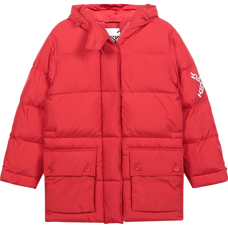 KENZO 高田贤三 女士 聚酯纤维Little X鸭绒连帽羽绒服外套 FA6 2OU067 569