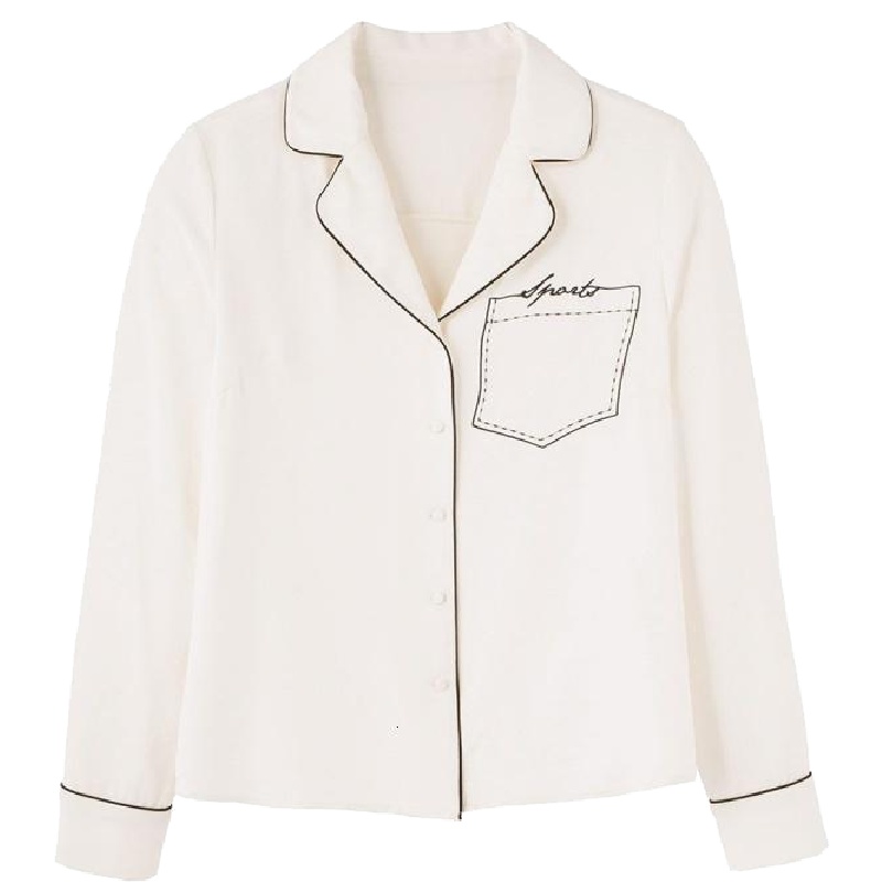 新款拉夏贝尔La Chapelle秋冬韩版休闲上衣女长袖衬衫女1T000846