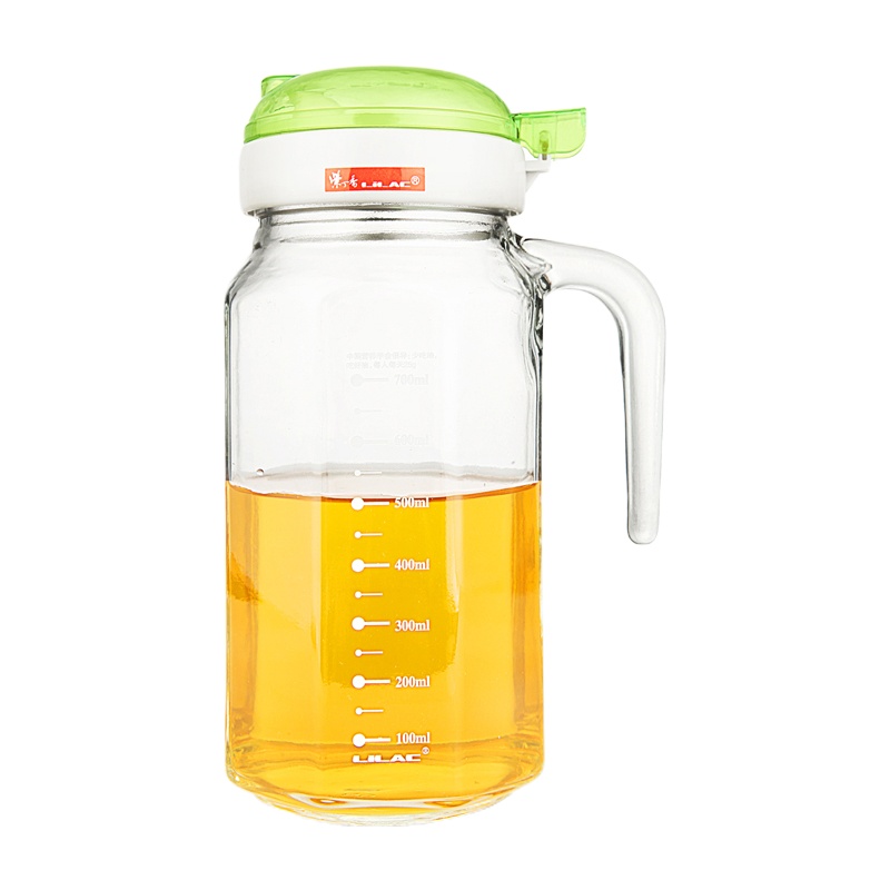 WQMD紫丁香厨房无铅玻璃油壶【绿色】900毫升(JA850)