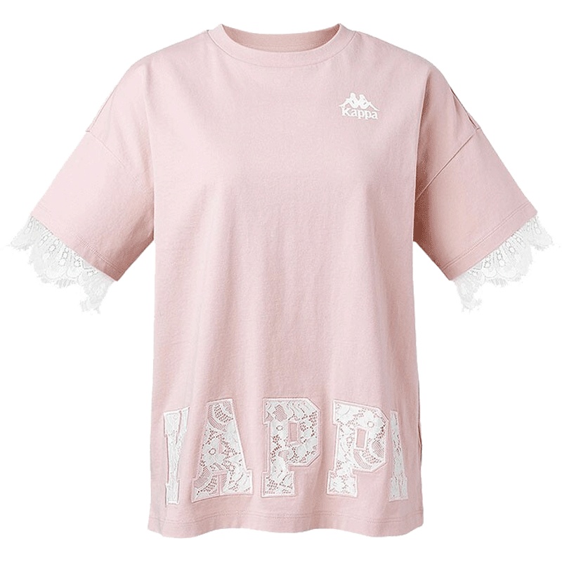 卡帕（Kappa）运动女款休闲短袖圆领图案T恤K0922TD72D