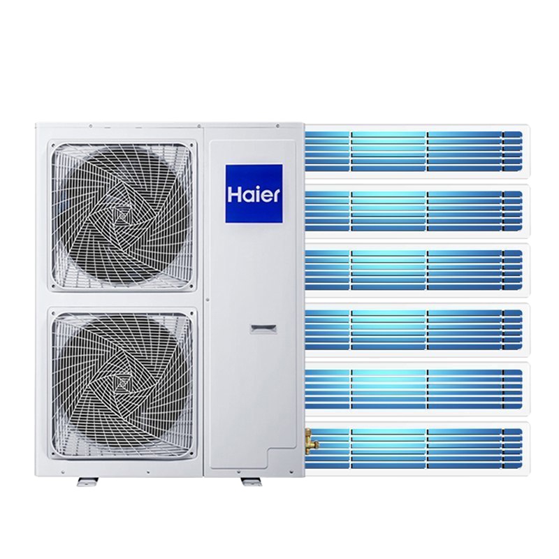 Haier/海尔7匹一拖六 冷暖直流变频家用 多联机客厅中央空调RFC180MXSAVA(G)三菱电机 一级能效