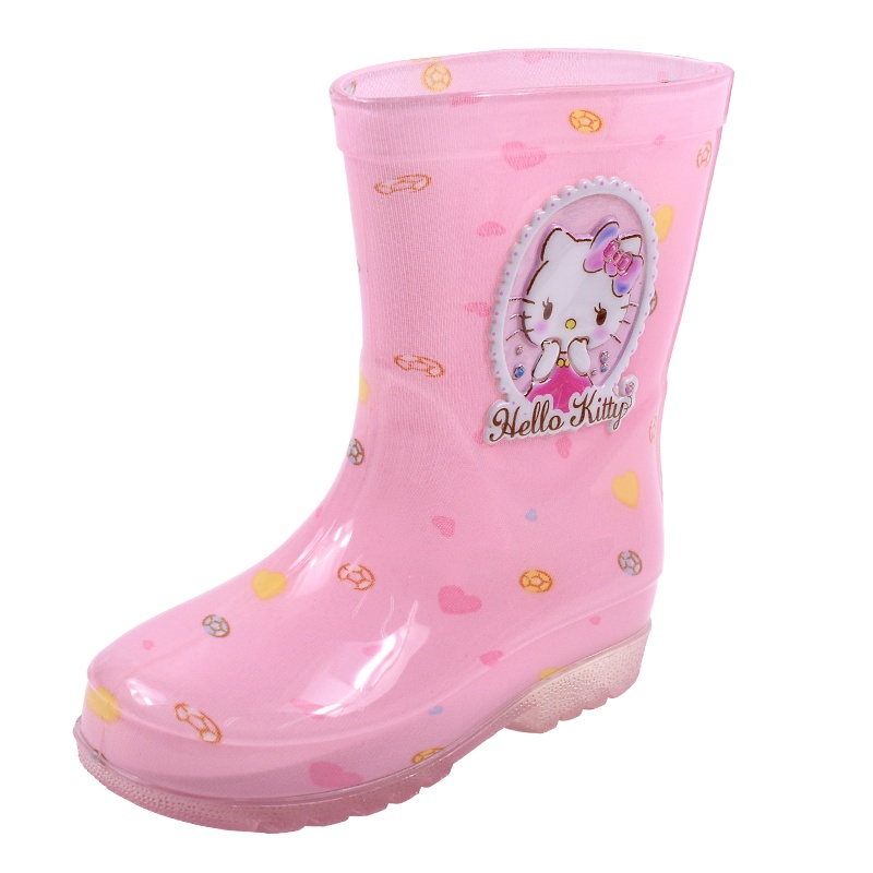 Hellokitty儿童雨鞋女童防滑胶鞋中大童中筒水鞋小孩幼儿宝宝雨靴