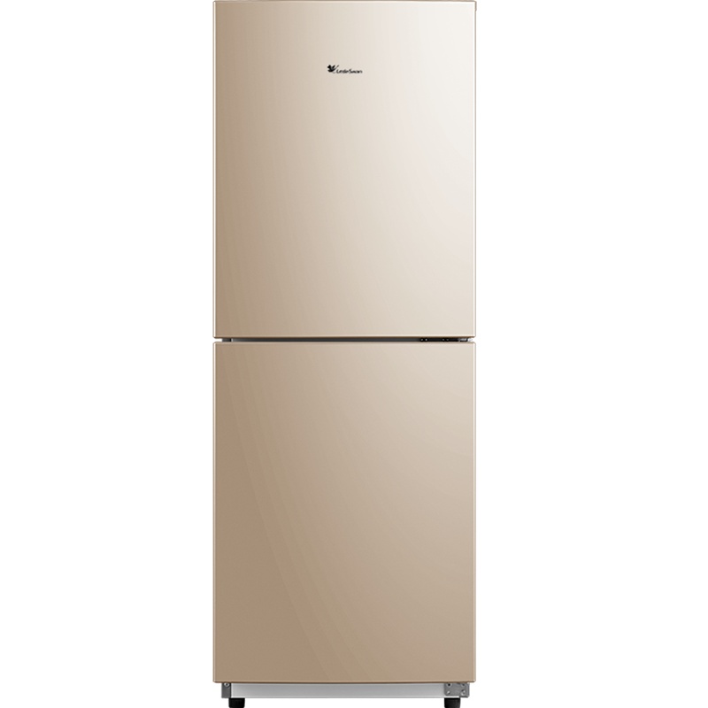 小天鹅(LittleSwan)176L双开门小冰箱 节能安静 母婴儿童家用宿舍冷冻冷藏 阳光米 BCD-176L