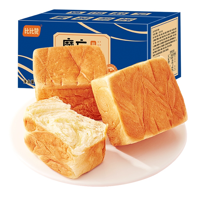 欧贝拉魔方生吐司[奶香味]400g魔方生吐司面包整箱早餐网红健康小零食小吃货休闲糕点