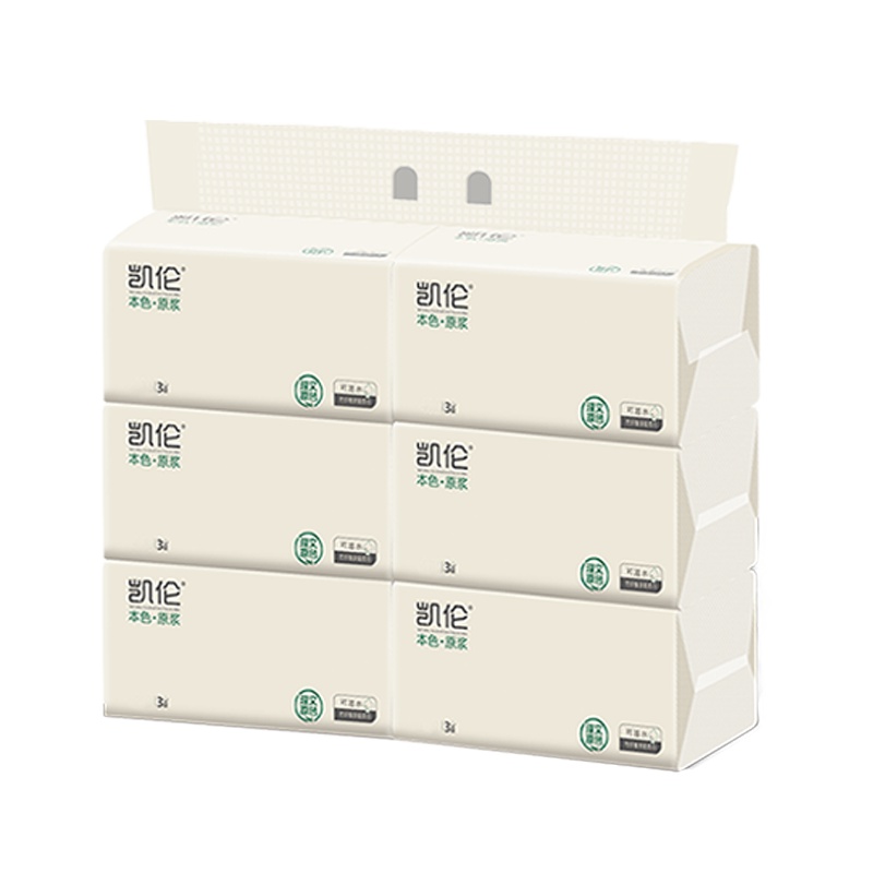 凯伦本色抽纸/包100抽 整箱30包批发家庭装卫生纸家用餐巾纸面巾纸抽纸实惠装（整箱起售）