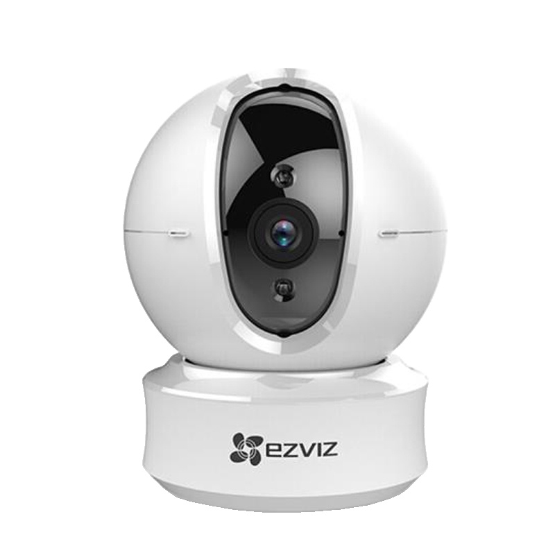 萤石C6C监控摄像头 高清夜视 语音对讲 云台全景无线wifi网络监控摄像机720P版128G内存卡