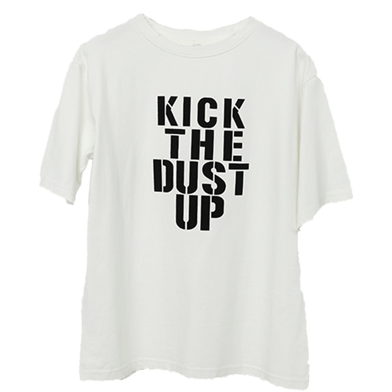 ENJOY'ME纯色T恤20女装春季新品胸前字母印刷