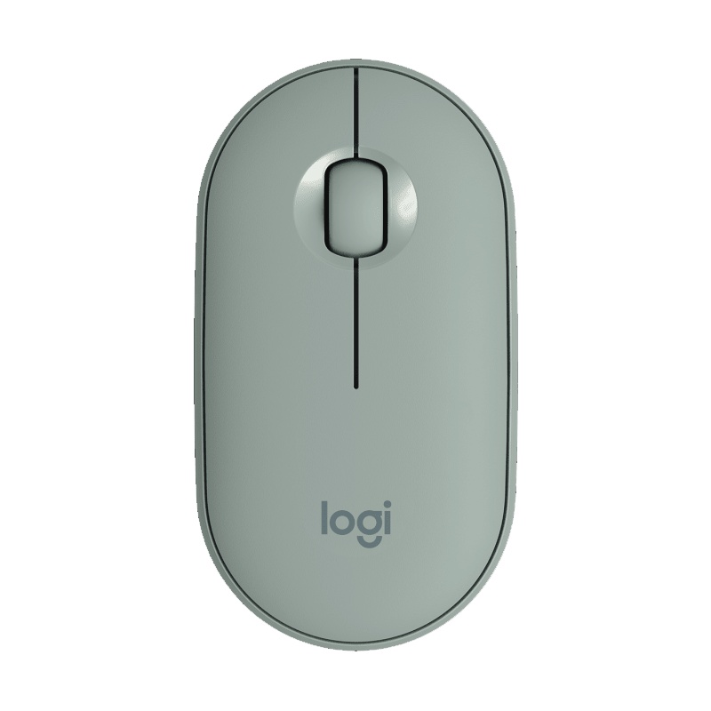 Logitech 羅技 Pebble M350 纖薄靜音無線滑鼠 薄荷綠