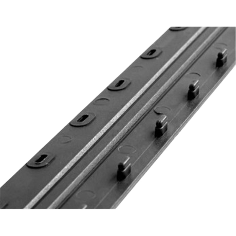 企购优品装订夹条黑色塑料十孔夹条压条10孔装订条A4塑料活页文件装订机压边条 黑色 32.5MM 50支/盒