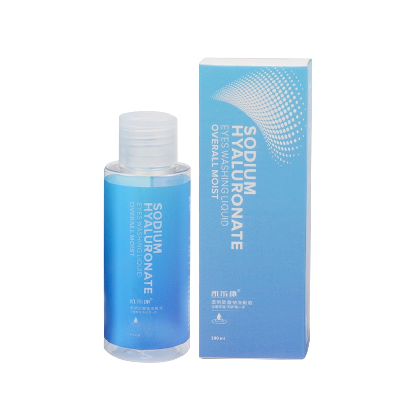 凯乐康透明质酸钠洗眼液100ML高效保湿滋润型深层清洁滋养眼球高效固湿滋润双眼预防老化舒缓干涩抗氧化预防眼疾送硅胶洗眼杯