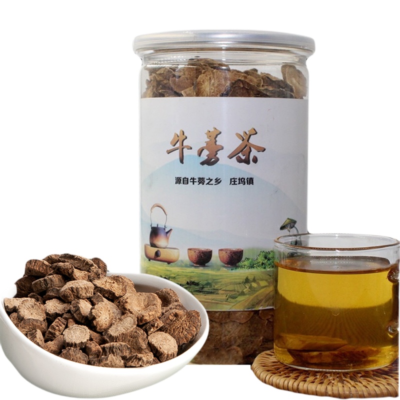 神芝王朝 牛蒡茶正品180g牛旁牛磅茶叶牛蒡根膀牛榜罐装