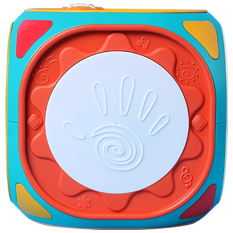 婴儿手拍鼓拍拍鼓玩具儿童音乐宝宝调节音量早教益智六面体可充电