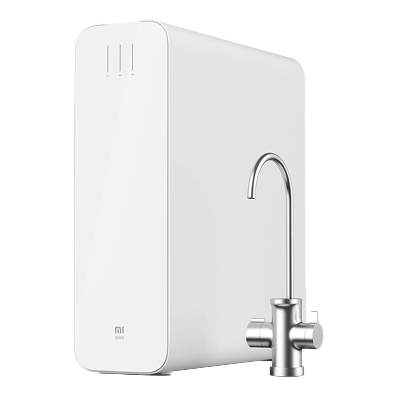 小米MR834型双出水净水器 家用直饮 厨下式厨房净水机 800加仑大流量 即滤即饮 无罐反渗透 纯水机