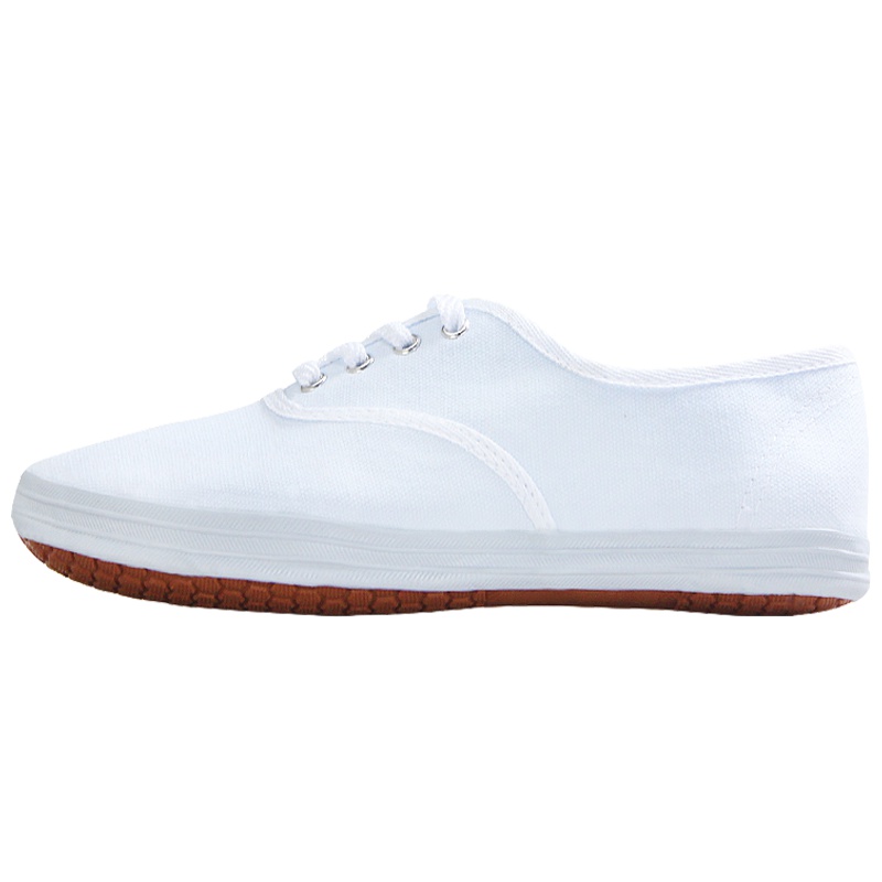 DOUBLESTAR双星DSA001 双星大白网系带帆布鞋经典鞋体操鞋武术鞋通用轻便健身男女鞋缎布面