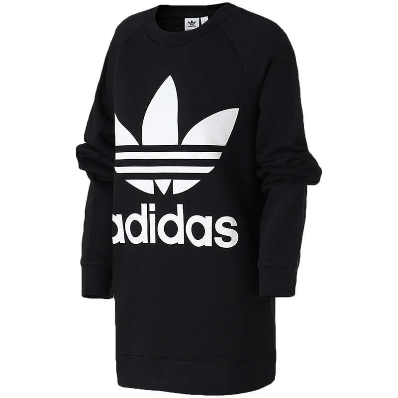 【自营】adidas阿迪达斯三叶草运动服大LOGO春秋女装长袖卫衣DH3129