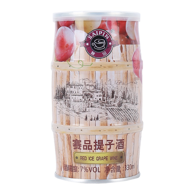 果味洋酒赛品红酒提子酒330ml*1
