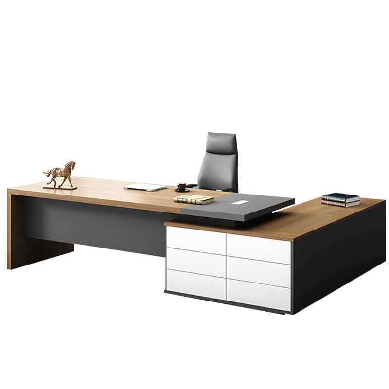 欧宝美办公家具大班台经理桌老板桌总裁现代简约主管桌