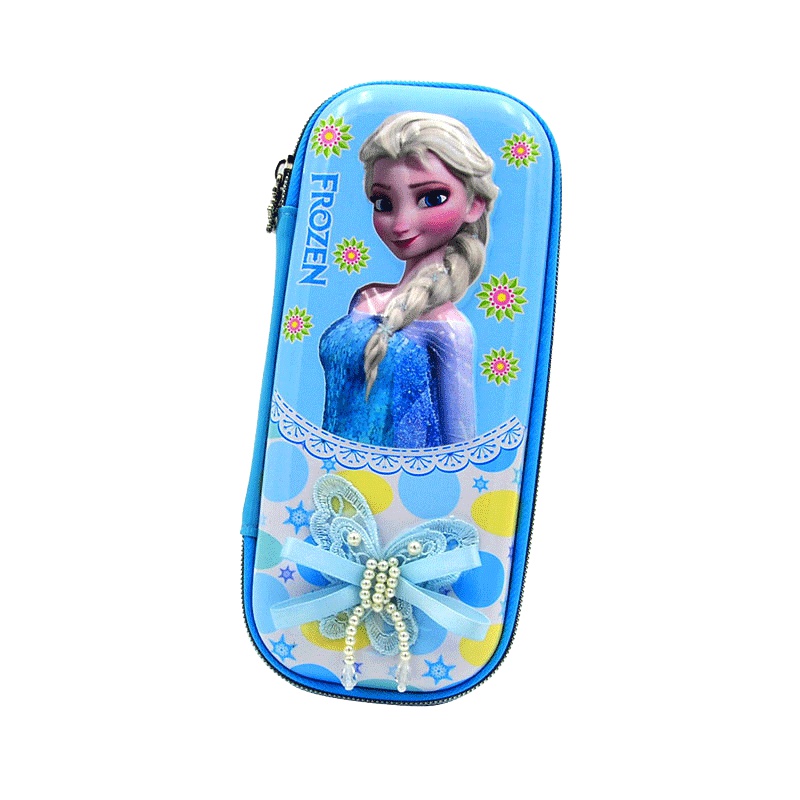 迪士尼(Disney)多功能笔盒 冰雪公主5427蓝色米奇男女童文具盒EVA大容量小学生铅笔盒3D立体压模笔袋 学习用品