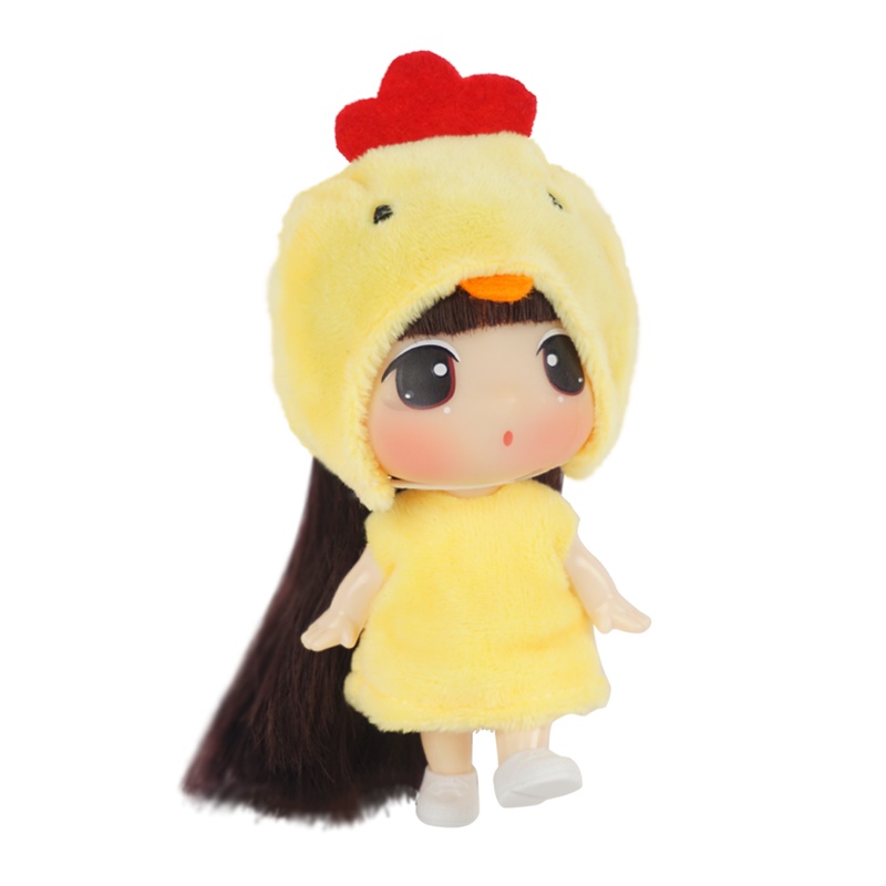 女孩男孩玩具生日礼物冬己9CM生肖娃娃FDE0903鸡