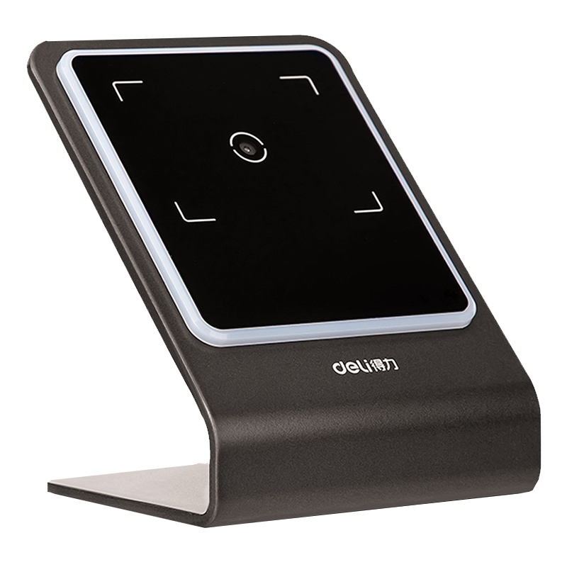 得力deli条码扫描枪超市收银一二维码扫码枪无线扫描器收银微信交易扫码器 小闪--商用一二维码扫描交易平台14961