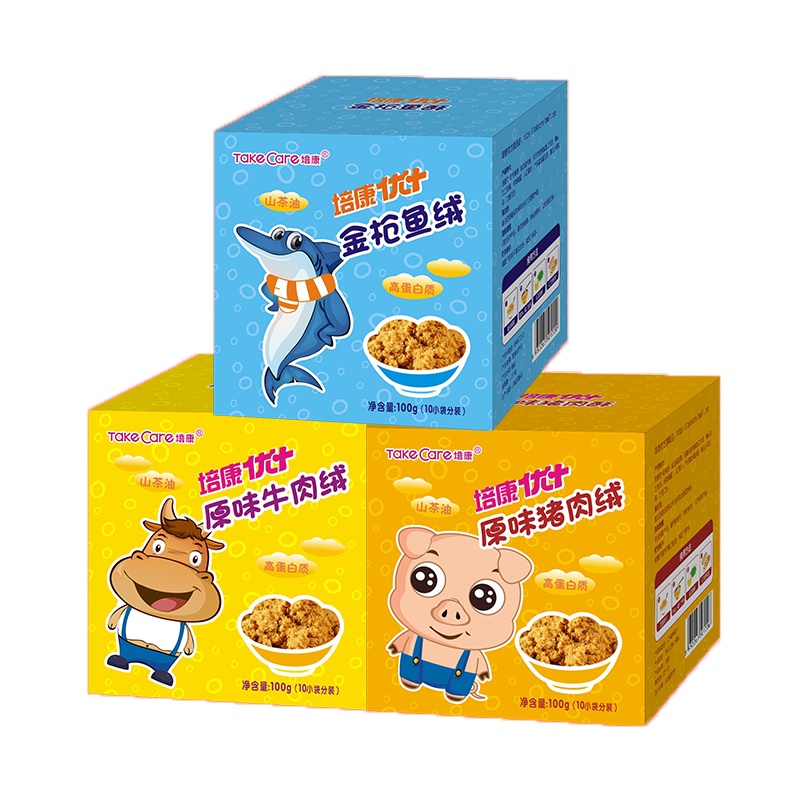 培康(Take care)儿童肉松肉绒营养肉酥 猪肉绒牛肉松鱼肉松