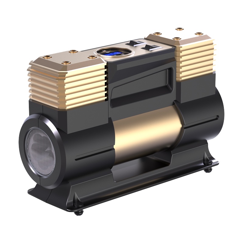 尤利特（UNIT）尤利特车载充气泵便携双缸小轿车电动大车用汽车轮胎打气泵打气筒指针款YD-382B带收纳包