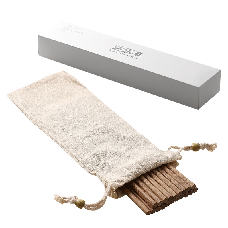 达乐丰 木质筷子 KZ017 10双装 进口鸡翅木筷 无漆无蜡筷子 实木筷子家用小礼盒原木筷 国产 一次性使用（否）