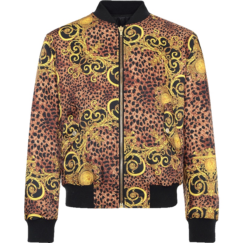 VERSACE JEANS 范思哲 男士印花聚酯纤维双面夹克外套 C1GUA920 S0534