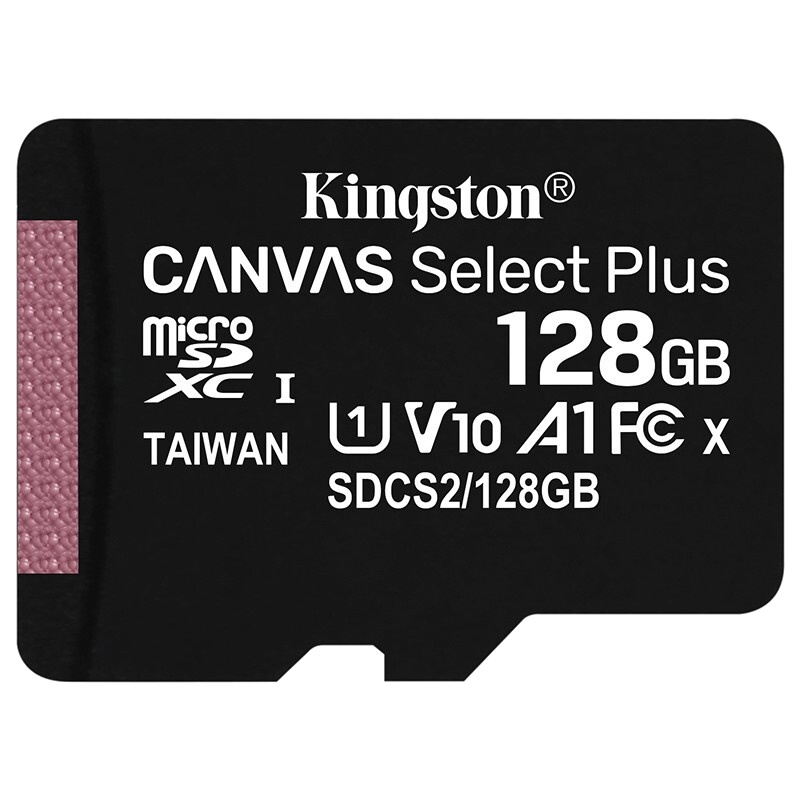 金士顿(Kingston)128GB 读速100M/S TF存储卡 U1 A1 V10 SDCS2适用范围广