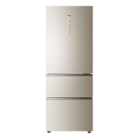 海尔(Haier)BCD-325WDGB 325升三门风冷无霜变频冰箱家用一级能效 节能 干湿分储无氟电冰箱 彩晶玻璃门