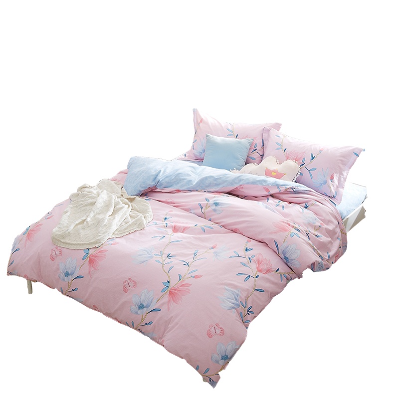 恒源祥 HYX012TJ 如花美眷全棉印花床具四件套(粉)